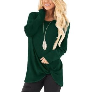 ❤️HOST PICK! NIB Leo Rosi Women's Serena TwistFront Top Green, Small